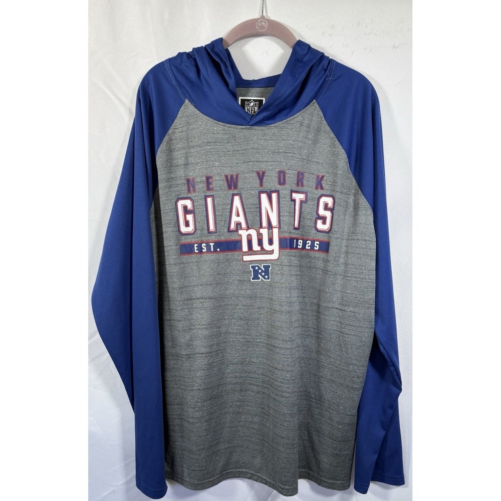 NFL Team Apparel Hoodie Size L Pulloiver NY Giants Lightweight